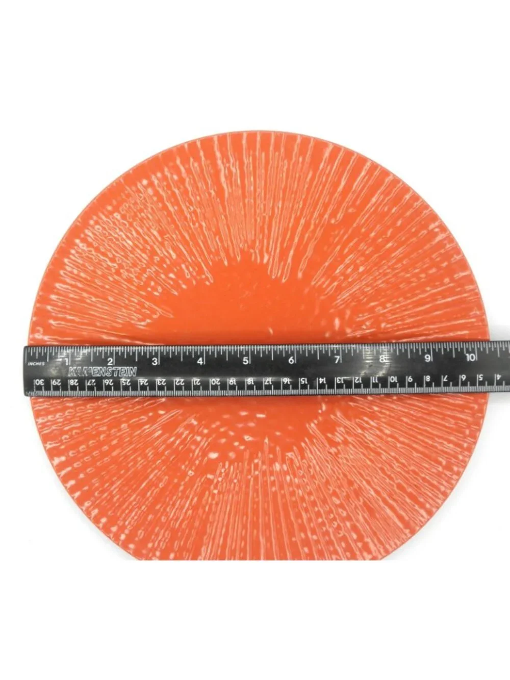 Target Home 2009 Burnt Orange Textured Melamine Dinner Plates Set of 4